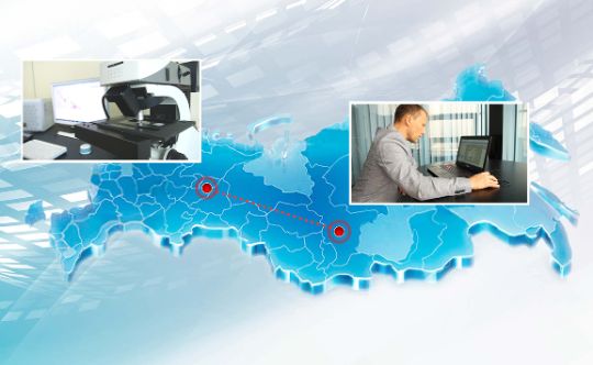 Удаленное управление оптическим микроскопом